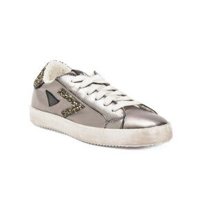 NILA & NILA White/Grey Made In Italy Leather Sneakers